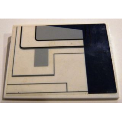 Slope 10 6 x 8 with SW Republic Dropship Pattern Right (Sticker) - Set 10195 Slope 10 6 x 8 with SW Republic Dropship Pattern Right (Sticker) - Set 10195