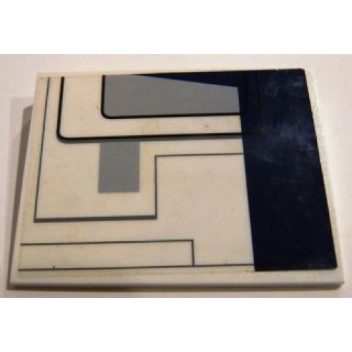 Деталь LEGO 4515pb044R Slope 10 6 x 8 with SW Republic Dropship Pattern Right (Sticker) - Set 10195