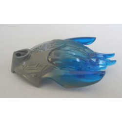 Bionicle Creature Head / Mask with Marbled Trans-Dark Blue Pattern Bionicle Creature Head / Mask with Marbled Trans-Dark Blue Pattern