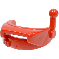 Minifigure, Visor with Horizontal Slit and Antenna - Red
