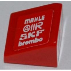 Slope 30 1 x 1 x 2/3 with 'MAHLE', 'OMR', 'SKF' and 'brembo' Pattern Model Right Side (Sticker) - Set 8123