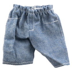 Duplo, Doll Cloth Pants with Denim Pattern