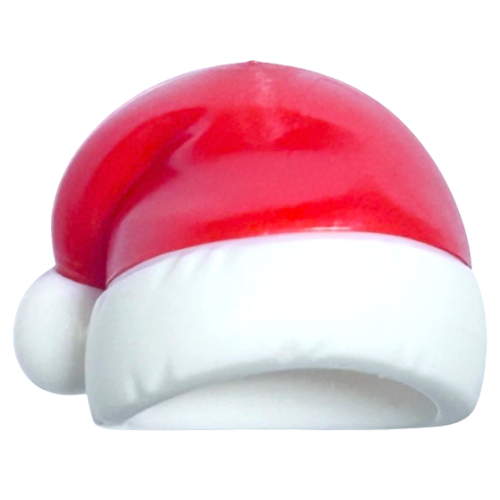 Деталь LEGO 102264pb01 Minifigure, Headgear Cap, Santa with Molded Red Top Pattern