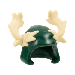 Minifigure, Headgear Hood with Molded Tan Moose Antlers Pattern Minifigure, Headgear Hood with Molded Tan Moose Antlers Pattern