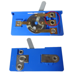 Electric 4.5V Battery Box 6 x 11 x 3 1/3 Type III, Switch with hole for Connectors with Middle Pin Electric 4.5V Battery Box 6 x 11 x 3 1/3 Type III, Switch with hole for Connectors with Middle Pin