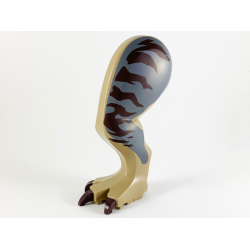 Dinosaur Leg Large (Rear) Tyrannosaurus rex Left with Black Pin with Dark Brown Claws and Stripes on Dark Bluish Gray Pattern