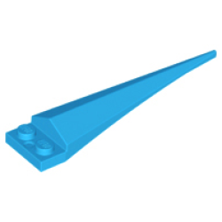 Plate, Modified 1 x 2 with Angular Extension with Molded Flexible Rubber Dark Azure Tip Pattern