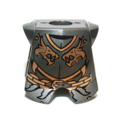Minifigure Armor Breastplate with Leg Protection with Kingdoms Dragon Heads and Chain Pattern