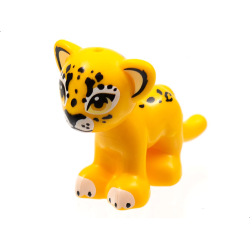 Cat, Friends Style, Large, Baby Cub (Jaguar) with Black Rosettes, White Nose, White Paws Pattern (Disney Parce)