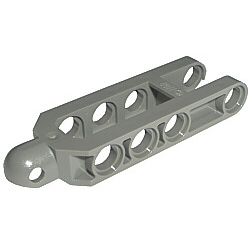 Technic, Steering Arm 6.5 x 2 with Tow Ball Socket Rounded, Chamfered