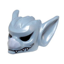 Minifigure, Headgear Mask Bat with Lavender Nose and White Fangs Pattern Minifigure, Headgear Mask Bat with Lavender Nose and White Fangs Pattern