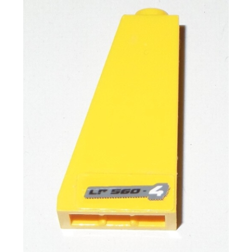 Деталь LEGO 4460pb021L Slope 75 2 x 1 x 3 with 'LP 560-4' Pattern Model Left Side (Sticker) - Set 8169