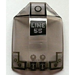 Windscreen 8 x 6 x 2 Curved Sloped Sides with 'LINE 55' Pattern (Sticker) - Set 8404 Windscreen 8 x 6 x 2 Curved Sloped Sides with 'LINE 55' Pattern (Sticker) - Set 8404