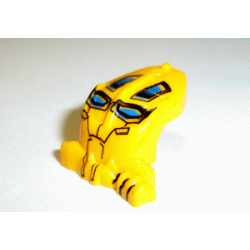 Minifigure, Head, Modified Bionicle Toa Mahri Kongu / Matoro with Blue Eyes Pattern Minifigure, Head, Modified Bionicle Toa Mahri Kongu / Matoro with Blue Eyes Pattern