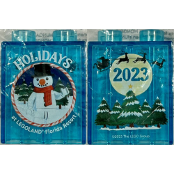Duplo, Brick 1 x 2 x 2 with Holidays at LEGOLAND Florida Resort 2023, Snowman Minifigure Pattern Duplo, Brick 1 x 2 x 2 with Holidays at LEGOLAND Florida Resort 2023, Snowman Minifigure Pattern