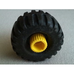 Duplo, Toolo Wheel with Yellow Connector Pin with Black Duplo, Toolo Tire Standard (6290c00 / 6292) Duplo, Toolo Wheel with Yellow Connector Pin with Black Duplo, Toolo Tire Standard (6290c00 / 6292)
