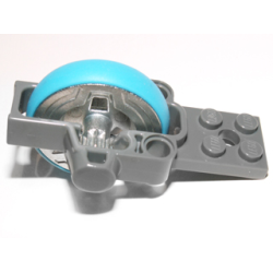 Flywheel Plate 2 x 8 with Metal Flywheel and Dark Azure Tire (Chima Speedorz Rip Cord Base) Flywheel Plate 2 x 8 with Metal Flywheel and Dark Azure Tire (Chima Speedorz Rip Cord Base)