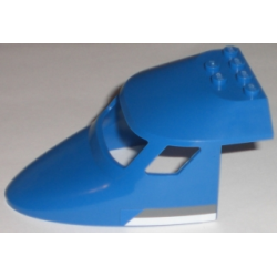 Aircraft Fuselage Forward Top Curved 6 x 10 x 4 with 3 Window Panes with White and Dark Gray Stripes Pattern on Both Sides (Stickers) - Set 3222 Aircraft Fuselage Forward Top Curved 6 x 10 x 4 with 3 Window Panes with White and Dark Gray Stripes Pattern on Both Sides (Stickers) - Set 3222