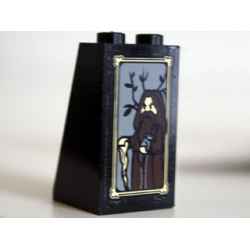 Slope 75 2 x 2 x 3 - Solid Studs with Portrait of Romestamo the Blue Pattern (Sticker) - Set 10237 Slope 75 2 x 2 x 3 - Solid Studs with Portrait of Romestamo the Blue Pattern (Sticker) - Set 10237