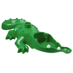 Duplo Alligator / Crocodile Large Body, White Teeth Pattern Duplo Alligator / Crocodile Large Body, White Teeth Pattern