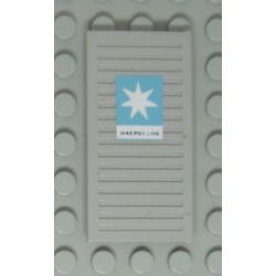 Window 1 x 3 x 5 Shutter with Maersk Line Logo Pattern Right Side (Sticker) - Sets 1552-1 / 1651-2 Window 1 x 3 x 5 Shutter with Maersk Line Logo Pattern Right Side (Sticker) - Sets 1552-1 / 1651-2