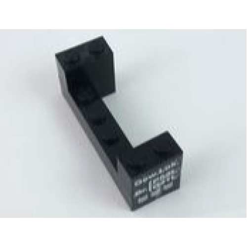 Деталь LEGO BA258pb01 Stickered Assembly 6 x 2 x 2 with White 'G. 45t, W. 2,8t, K. 1t' Pattern (Sticker) - Set 7730 - 2 Brick 1 x 1, 2 Brick 1 x 2, 1 Brick 1 x 6