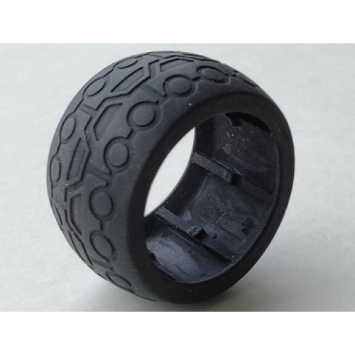 Деталь LEGO 31351 Duplo, Toolo Tire with Circles and Trapezoids