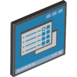 Road Sign 2 x 2 Square with Open O Clip with 2 Open Windows on Computer Screen Pattern Road Sign 2 x 2 Square with Open O Clip with 2 Open Windows on Computer Screen Pattern