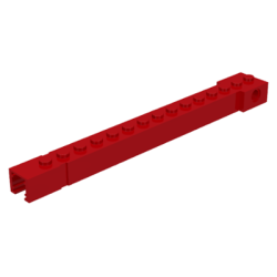 Crane Arm Outside, Wide with End Notch - Red Crane Arm Outside, Wide with End Notch - Red