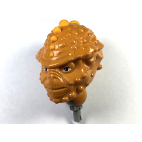 Деталь LEGO 44339 Galidor Head Aquart with Medium Orange Bumps