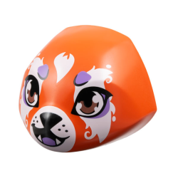 Creature Head Large Smooth with 6 Studs and Axle Holder on Back with Medium Nougat Eyes, White Muzzle and Fur, Black Nose, Medium Lavender Tongue, Spots, and Eye Shadow Pattern Creature Head Large Smooth with 6 Studs and Axle Holder on Back with Medium Nougat Eyes, White Muzzle and Fur, Black Nose, Medium Lavender Tongue, Spots, and Eye Shadow Pattern