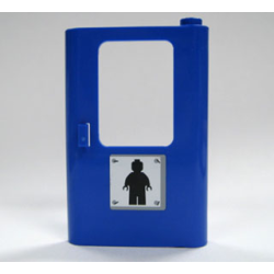 Door 1 x 4 x 5 Train Right, Thin Support at Bottom with Minifigure Silhouette Pattern (Sticker) - Set 7905 Door 1 x 4 x 5 Train Right, Thin Support at Bottom with Minifigure Silhouette Pattern (Sticker) - Set 7905