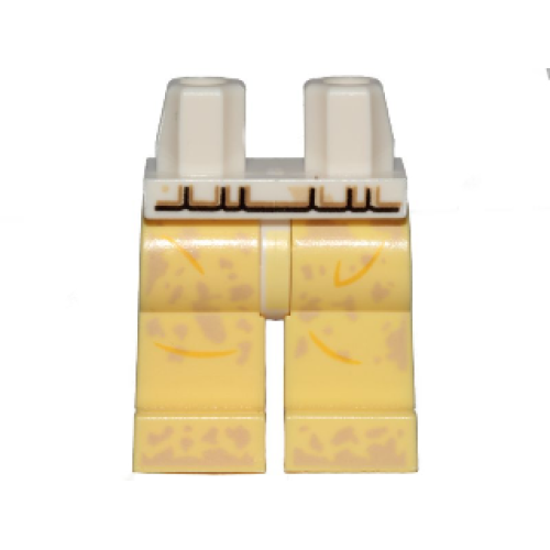 Деталь LEGO 970c103pb02 Hips and Bright Light Yellow Legs with Creased and Dust Stains Pattern