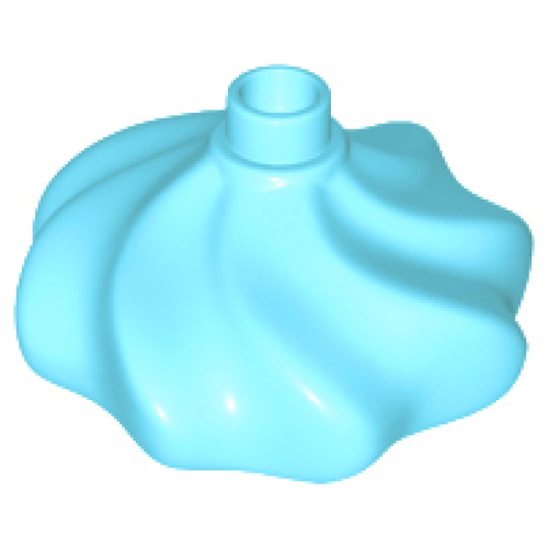 Деталь LEGO 98217 Duplo Cupcake Top with Swirl Icing and Stud - Medium Azure