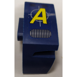 Technic, Panel Car Mudguard Left with Yellow Letter A Agents Logo, Air Vent Pattern (Sticker) - Set 8636 Technic, Panel Car Mudguard Left with Yellow Letter A Agents Logo, Air Vent Pattern (Sticker) - Set 8636