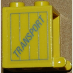 Container, Box 2 x 2 x 2 - Solid Studs with 'TRANSPORT' on Crate Pattern on Both Sides (Stickers) - Set 1552-1 Container, Box 2 x 2 x 2 - Solid Studs with 'TRANSPORT' on Crate Pattern on Both Sides (Stickers) - Set 1552-1