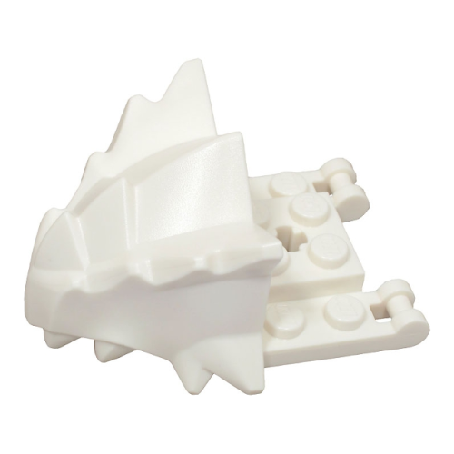 Деталь LEGO 2169 Dragon Head (Ninjago) Jaw with Spikes, 8 Studs and 2 Bar Handles on Back