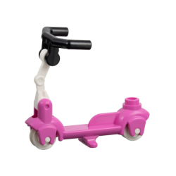 Kick Scooter with White Wheels, White Steering Link, and Black Angular Handlebars (36273 / 3464 / 30377 / 98397) Kick Scooter with White Wheels, White Steering Link, and Black Angular Handlebars (36273 / 3464 / 30377 / 98397)