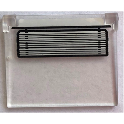 Glass for Window 1 x 4 x 3 - Opening with Venetian Blinds Up Pattern (Sticker) - Set 21336