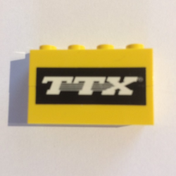 Stickered Assembly 4 x 1 x 2 with 'TTX' Pattern (Sticker) - Set 10170 - 2 Brick 1 x 4 Stickered Assembly 4 x 1 x 2 with 'TTX' Pattern (Sticker) - Set 10170 - 2 Brick 1 x 4