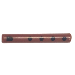 Bar 3L with Black Extended Half Circle and Dots Pattern (Musical Instrument, Flute)