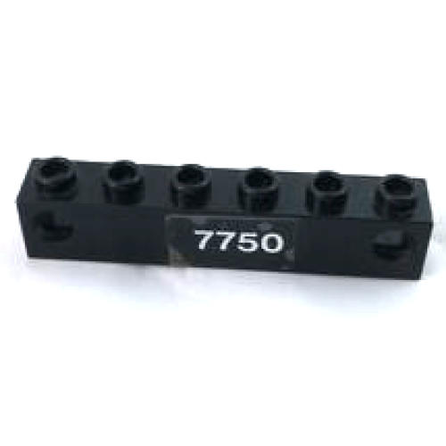 Деталь LEGO 4170pb03 Electric, Train Light Prism 1 x 6 Holder with '7750' Pattern (Sticker) - Set 7750