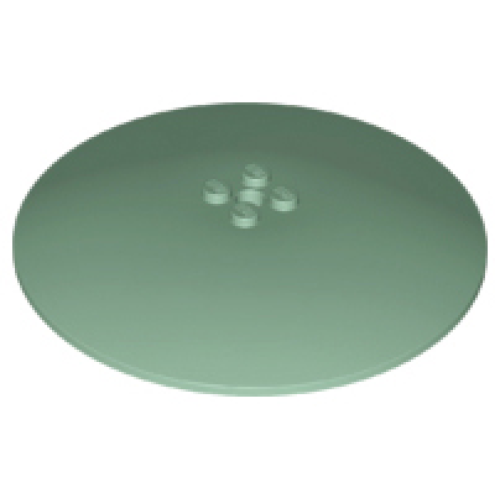 Деталь LEGO 50990b Dish 10 x 10 Inverted (Radar) - Solid Studs - Sand Green