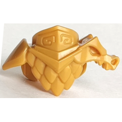 Minifigure Armor Breastplate with Shoulder Pads Dragon, Chest Feathers and 2 Studs on Back