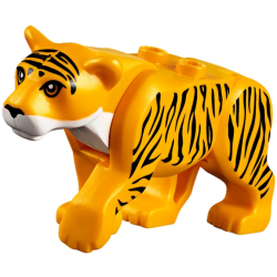 Cat, Large (Tiger) with White Muzzle and Black Nose and Stripes Pattern Cat, Large (Tiger) with White Muzzle and Black Nose and Stripes Pattern