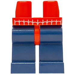 Hips and Dark Blue Legs with Spider-Man Webbing Pattern Hips and Dark Blue Legs with Spider-Man Webbing Pattern