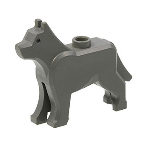 Деталь LEGO 48812 Dog / Wolf - Dark Bluish Gray