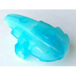 Bionicle Hydruka Back Plate (Morak) with Marbled Trans-Dark Blue Pattern