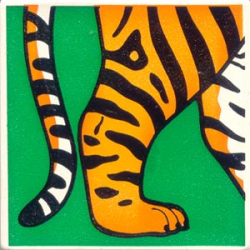 Duplo, Tile 2 x 2 x 1 with Tiger Mosaic Picture 04 Pattern Duplo, Tile 2 x 2 x 1 with Tiger Mosaic Picture 04 Pattern