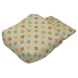 Duplo, Cloth Sleeping Bag with Red, Blue, Yellow and Lime Flowers Pattern Duplo, Cloth Sleeping Bag with Red, Blue, Yellow and Lime Flowers Pattern